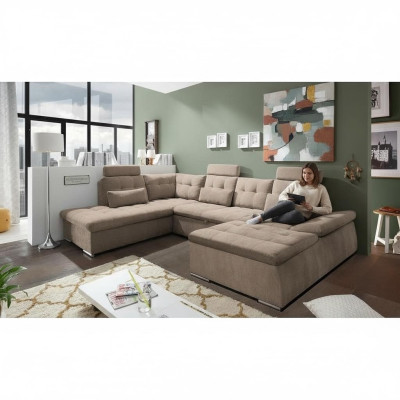 Bedfunctie hoekbank U-vorm bank bank ontwerp bank bekleding textiel modern