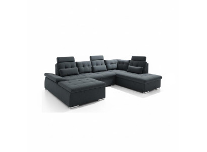 Hoekbank U-vorm Bank Woonlandschap Set Bekleding Bedfunctie Slaapbank