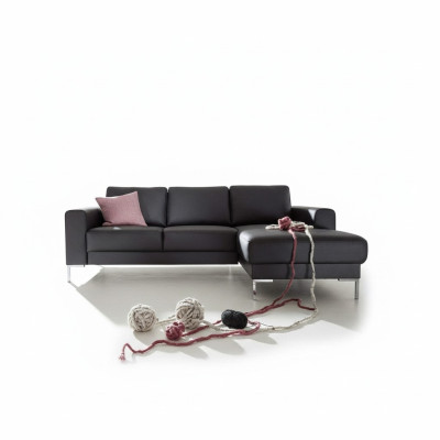 Leren L-vormige bank woonlandschap hoekbank set design modern bankstel