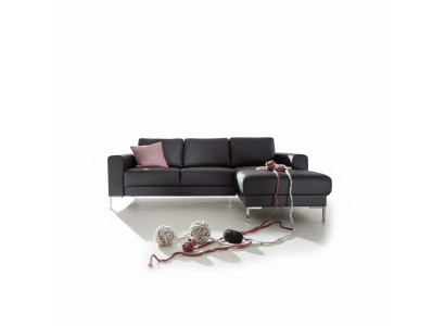 Leren L-vormige bank woonlandschap hoekbank set design modern bankstel