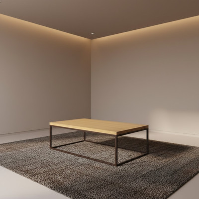 Koffietafel Salontafel Designer Tafel Metaal Woonkamertafel Tafels Nieuw Hout