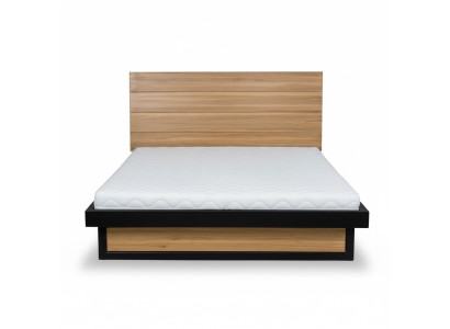 Tweepersoons hoogslaper houten bed lattenbodem eiken bed echtelijk massief houten meubelen