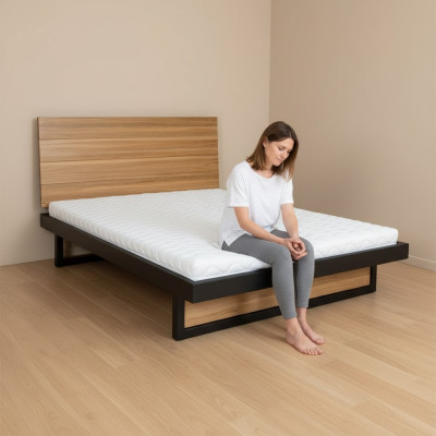 Bed hout Bedden Dubbel Echt hout 180x200cm Slaapkamer Massief houten bedden
