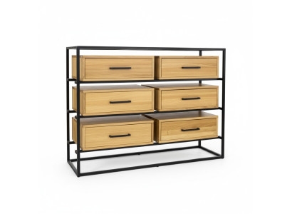 Ontwerp Commode Kast Plank Authentiek Hout Side Low Board