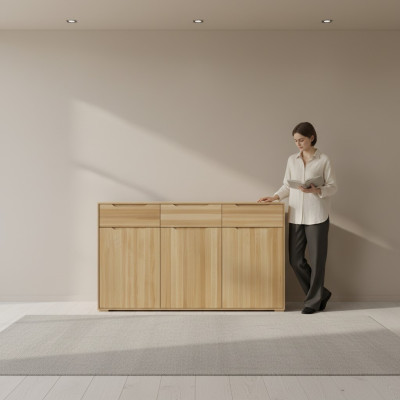 Ontwerp massief houten dressoir dressoir kast Echt houten kasten dressoir kast