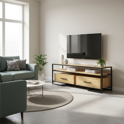 Sideboard TV Lowboard rtv Kast Massief houten meubels Houten meubelen Handgemaakt Massief