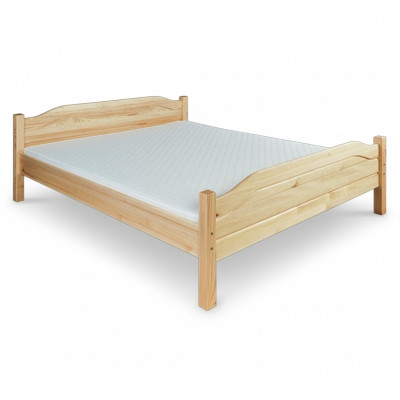 Houten bed Echt hout Tweepersoonsbed Slaapkamer Hotel 180x200 Stijl Massief meubilair