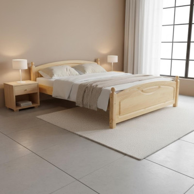 Houten bed Echt houten bed Bedden Slaapkamer Hotel 200x200 Stijl Massief meubilair