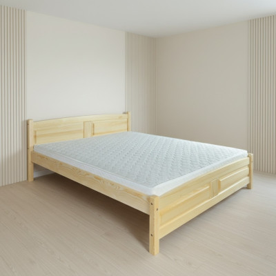 Bed 200x200cm massief houten bedframe tweepersoonsbed