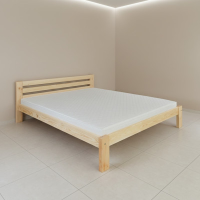 Houten bed lattenbodem tweepersoonsbed massief houten meubels houten meubels handgemaakt 200*200 cm