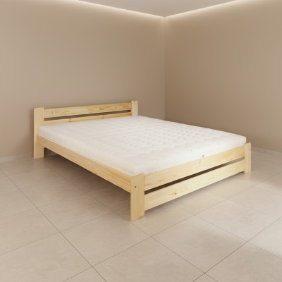 Massief houten bed 200x200 tweepersoonsbed massief grenen Echt houten bed massief houten bed nieuw