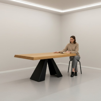 Ontwerp X benen salontafel grenen massief houten meubels bijzettafel tafels.