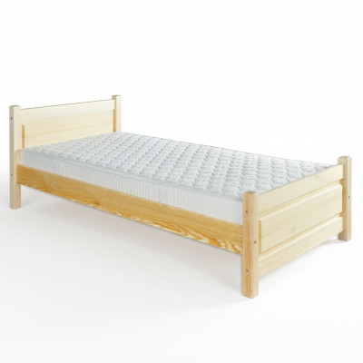 Massief houten bed van echt hout massief houten bed 100x200 eenpersoonsbed seniorenbed handgemaakt.