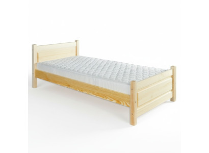 Massief houten bed van echt hout massief houten bed 100x200 eenpersoonsbed seniorenbed handgemaakt.