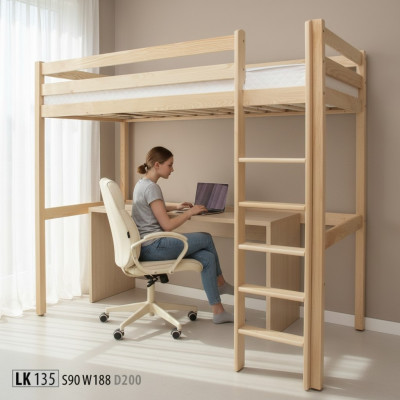 Babybed stapelbed ladder hoogslaper meubels houten meubels stapelbed massief hout