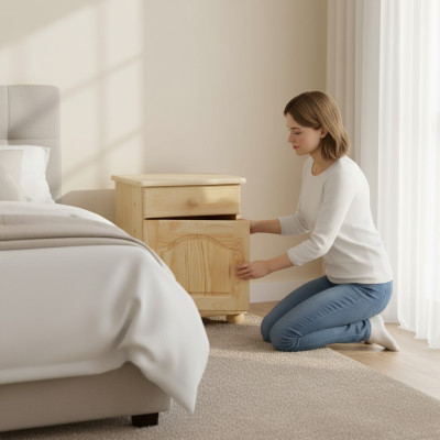 massief nachtkastje houten nachtkastjes tafel consoles dressoirs landhuisstijl