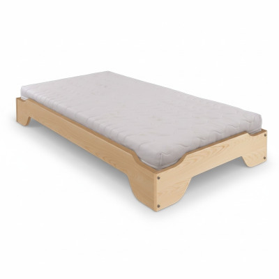 Massief houten bed 90x200 eenpersoonsbed massief grenen bed massief houten bed hout Nieuw