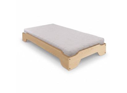 Massief houten bed 90x200 eenpersoonsbed massief grenen bed massief houten bed hout Nieuw