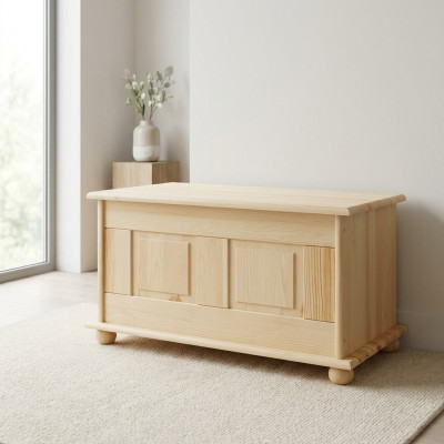 Deko Box massief houten meubels Houten meubels Handgemaakt kist Kist Echt hout 86x45cm