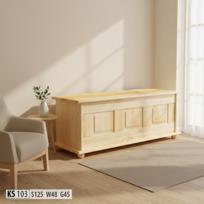 Vollhouten opbergdoos Houten kist Deksel Grenen Handgemaakt Kist Dozen 125x45