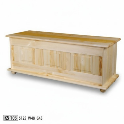 Vollhouten opbergdoos Houten kist Deksel Grenen Handgemaakt Kist Dozen 125x45