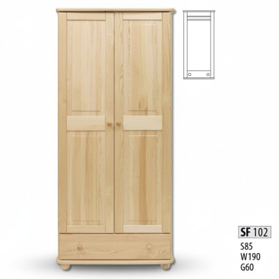 Kledingkast Slaapkamer Houten Kast Echte Handgemaakt Massief houten kast