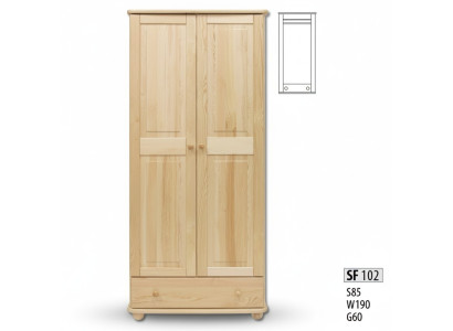 Kledingkast Slaapkamer Houten Kast Echte Handgemaakt Massief houten kast