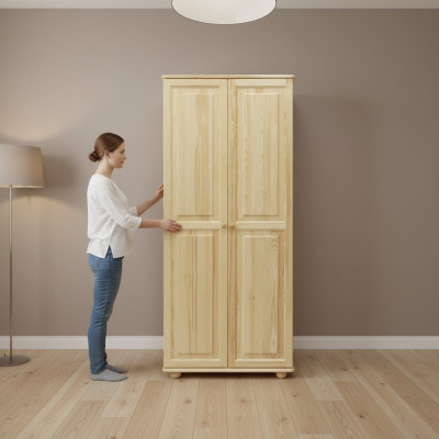 Landhuis kledingkast Massief slaapkamerkasten Houten meubels Kast Nieuw