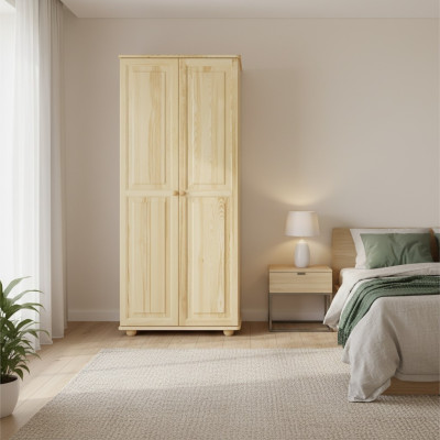 Kledingkast Massieve kasten Houten meubels Kast Landelijke stijl Slaapkamer