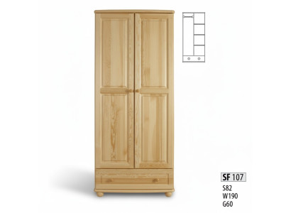 Echt hout Massief hout Kledingkast Kast Slaapkamerkast Nieuw