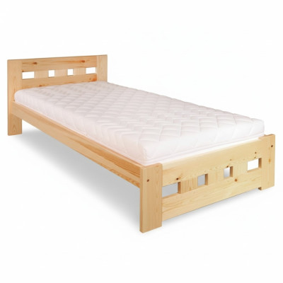 Eenpersoonsbed tienerbed grenenhout massief grenen houten bed 100x200 handgemaakt