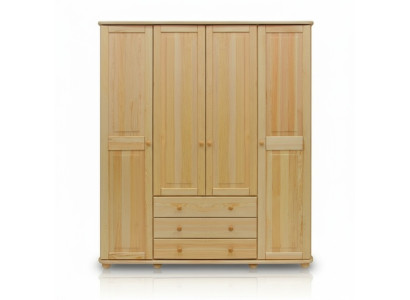 Echt hout Massief houten kledingkast Kast Slaapkamerkast Massief Nieuw