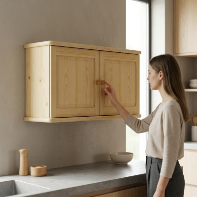 Kast Attachment Kleerkast handgemaakte houten verlenging Hout Echt hout
