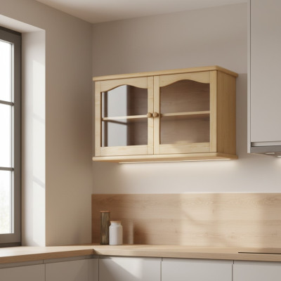 Wandkast Keukenkast Massief houten meubels Houten meubels Handgemaakt Kast Dressoir