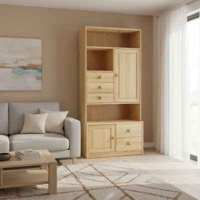 Massief houten wandkast planken keukenkast kast massief houten meubels houten plank