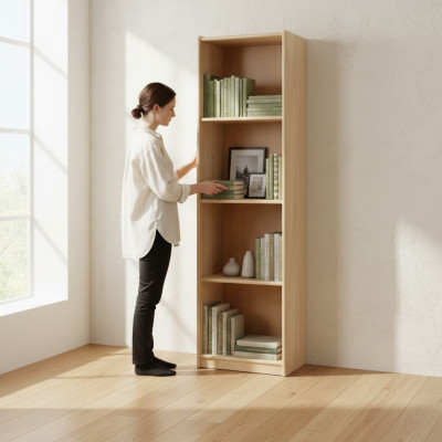 Rek planken systeem boekenkast massief grenen hout natuurlijk houten meubelen handgemaakt nieuw.