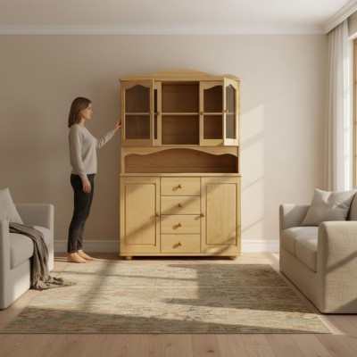Buffet, dressoir, eetkamerkast, servieskast volledig houten kast houten kasten