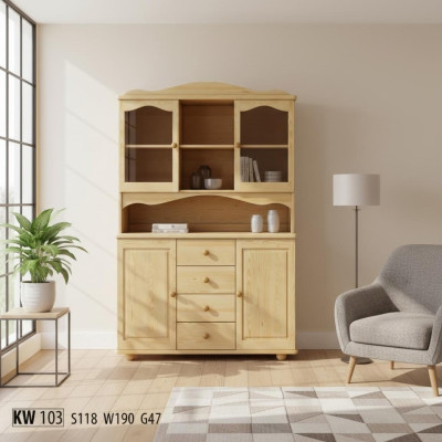 Buffet, dressoir, eetkamerkast, servieskast volledig houten kast houten kasten