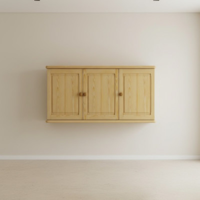 Wandkast Hangkast Opbergkast Keuken Bad Massief houten meubels Echt houten rek