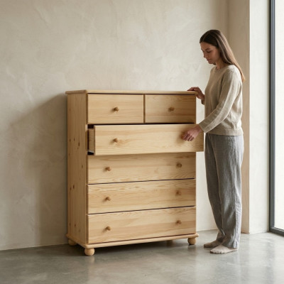 Massief dressoir Sideboard Echt houten kasten Nieuwe dressoir Meubels Ladenkast