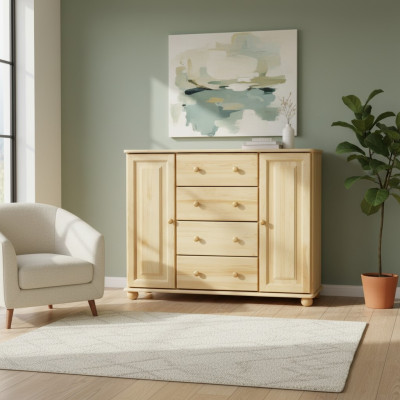 Massief dressoir sideboard kast commodes massief houten kasten nieuw dressoir meubels