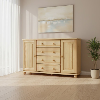 Kommoden Massief dressoir Sideboard Echt houten kasten Nieuw dressoir meubels Kast