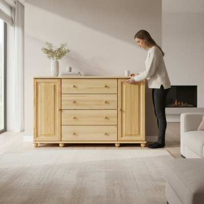 Massief dressoir buffet dressoir kast meubels ladenkasten massief hout tv-kast nieuw