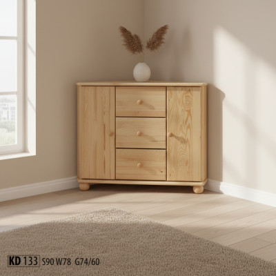 Kast hoekkast Hoek Hoek commodes Commodekast Massief hout Hout Handgemaakt