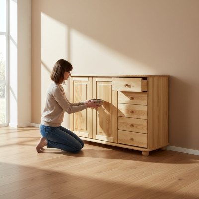 Massief dressoir sideboard meubels ladenkasten massief hout kasten nieuw dressoir kast
