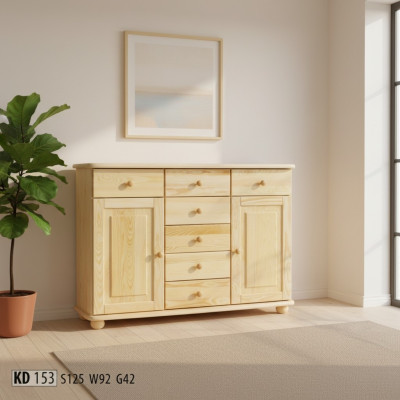 Dressoir Massieve ladekast Meubels TV-meubel Nieuw Wandkast Ladenkasten Massief hout