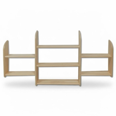 Wandplank Hout Den massief 150x69cm Massief hout Wandrek Bloemenrek Hangrek