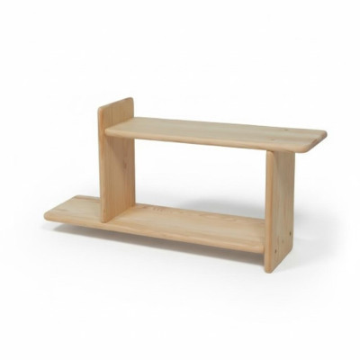 Handgemaakt wandrek plank boekenplank woonwand woonkamer muurplank massief hout