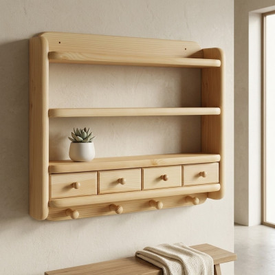 Kast massief hout meubels houten plank massief hout wandplank planken keukenkast