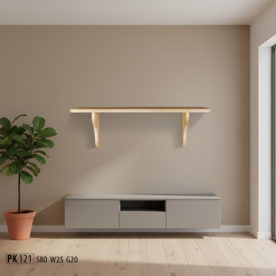 Wandplank Boekenkast Boekenplank Massief houten meubels Houten meubels Handgemaakt